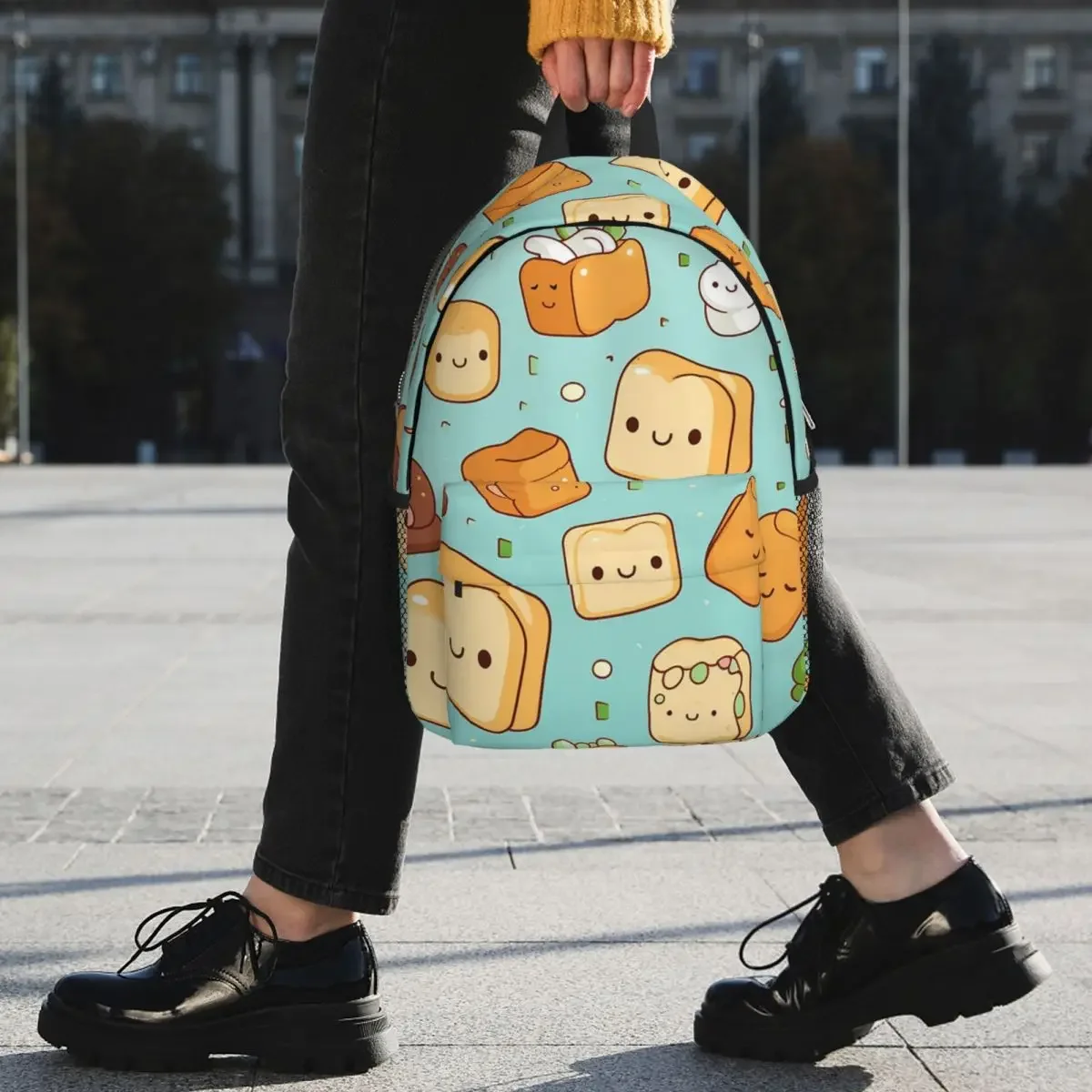 Mochilas de pan Kawaii para adolescentes, mochilas escolares informales para niños, mochila de viaje, bolso de hombro de gran capacidad