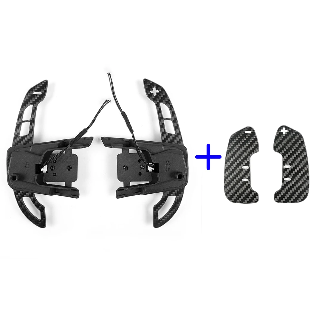 TDD Car Carbon Fiber Magnetic Paddle Shifters For Volkswagen VW Golf R MK7 MK7.5 Scirocco Steering Wheel Shift Paddles Extension image 3
