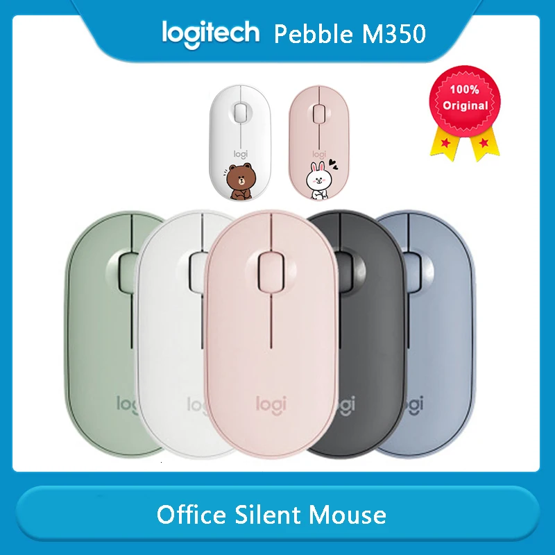 

Logitech Round M350 Wireless Bluetooth Mouse Portable Mouse Computer 1000DPI Laptop Tablet Round Shape Comfortable Touch