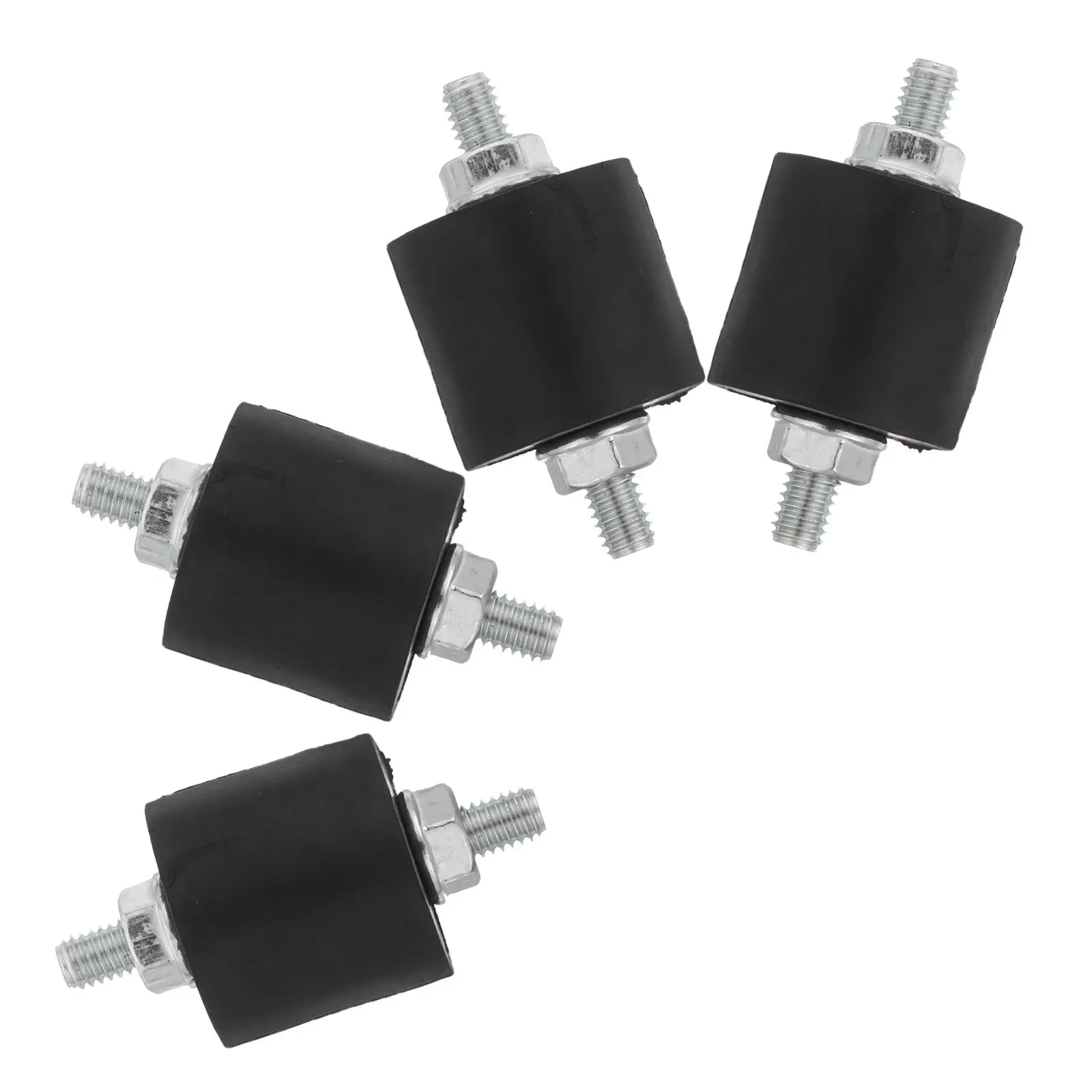 4Pcs Air Compressor Vibration Isolator Mounts M8 Studs Nuts Quick Install Compact Dampening Shock Absorber for Workshop