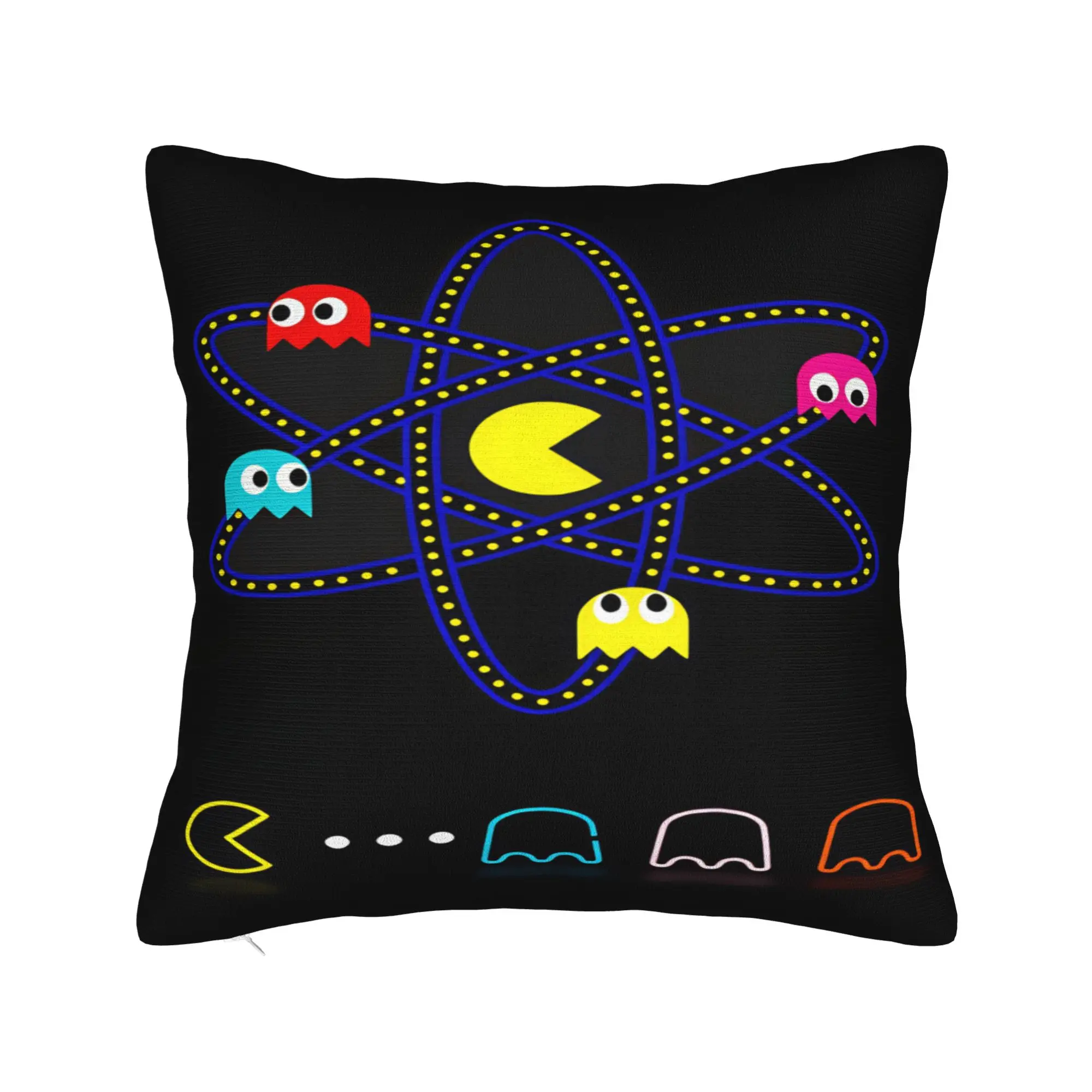 Pac-Man Pillowcases  Kawaii Pillow Case For Living Room Bed Chair Design Pillow Cover
