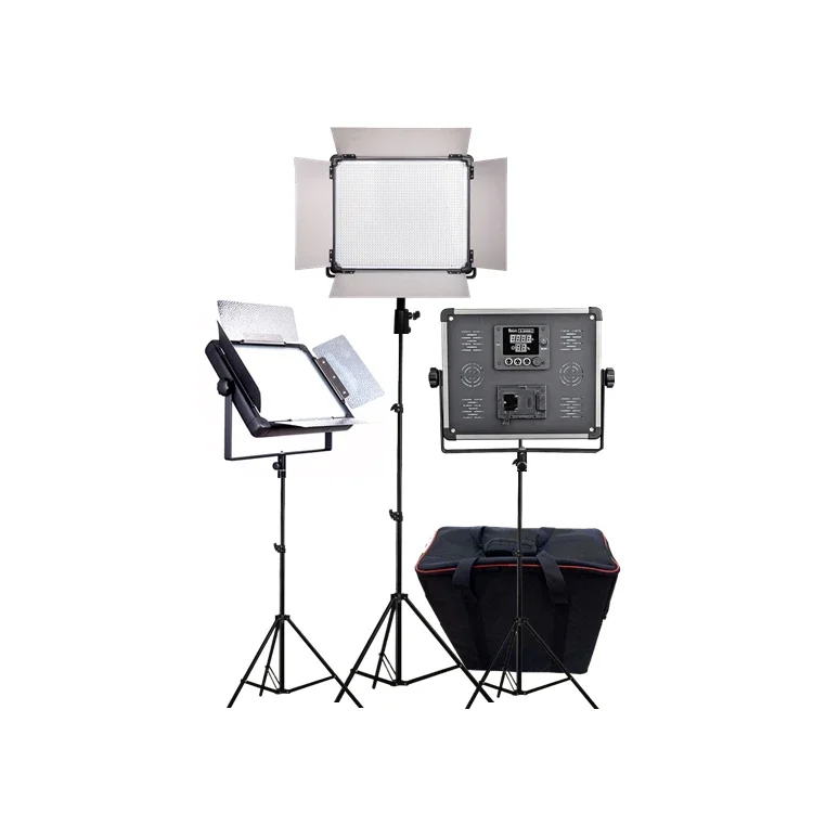 

Yidoblo D-1080II x 3pcs 250w led studio video photographic light kit with tripod stand