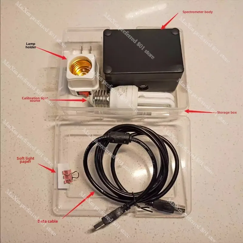 Little Garden Spectrometer  DIY spectrometer  measure LED  laser  absorption spectrum  Based on Theremino