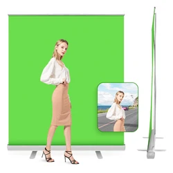 3.6x6.5ft Backdrop Support Polyester Wrinkle-Resistant Hand Pulled Photo Background For Live Streaming Green Screen Chromakey