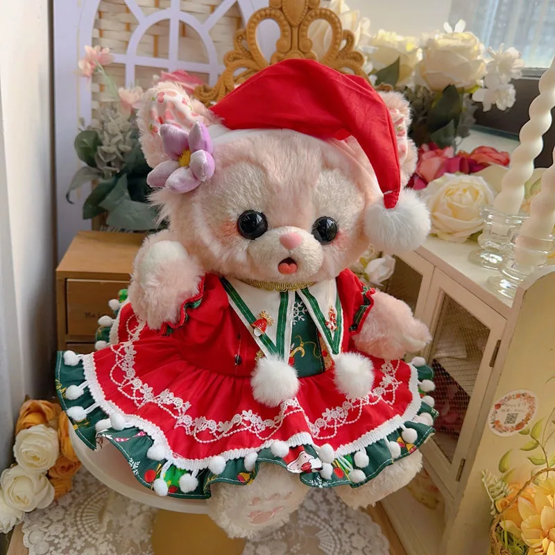 10cm cotton doll clothes 20cm doll dress, XingDaiLu christmas dress free shipping