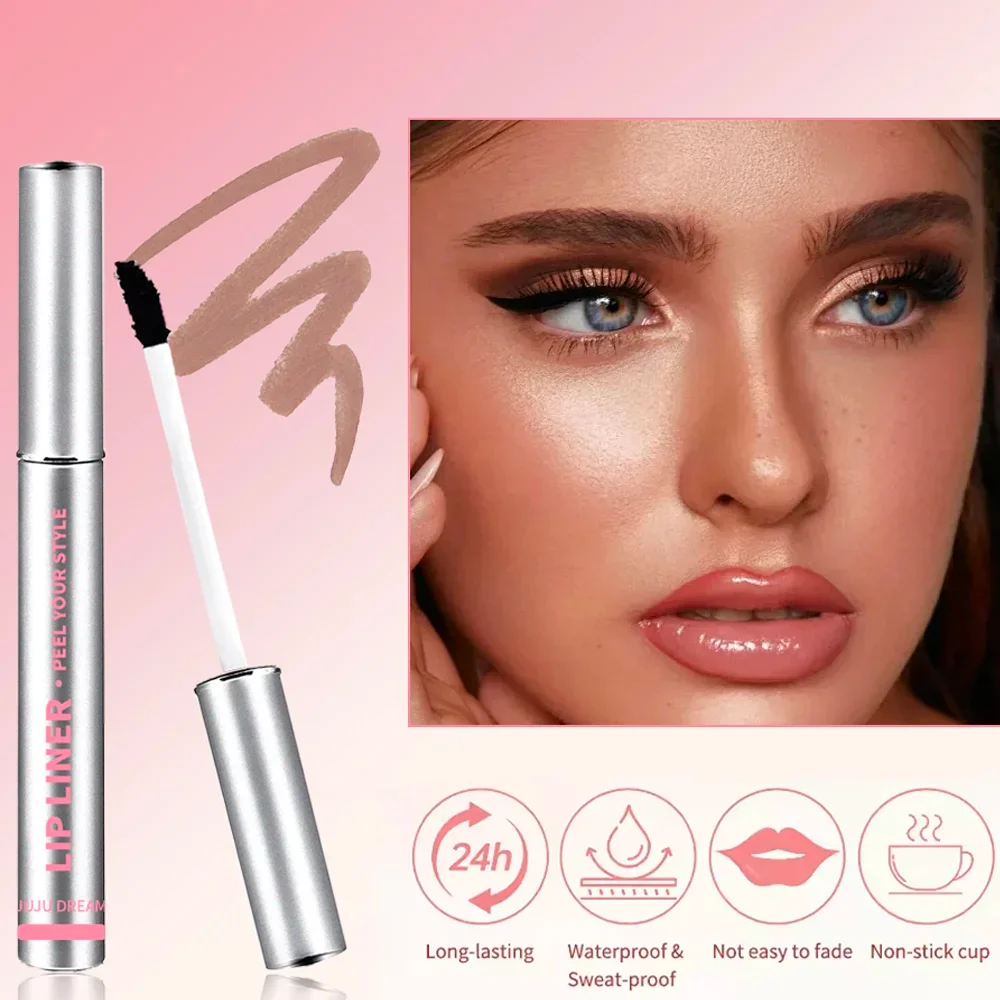 Peel Off Lip Stain – weich, matt, wasserfest, langlebig, farbwechselnd, antihaftbeschichtet, helle kühle Rose, leicht zu tragen, Unisex