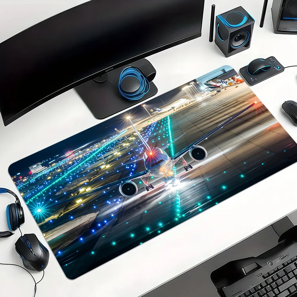 Passenger Airplane Pilot Cool Mouse Pad Non-slip Thickened Large Writing Lockedge Office Student Gaming Cushion MousePad