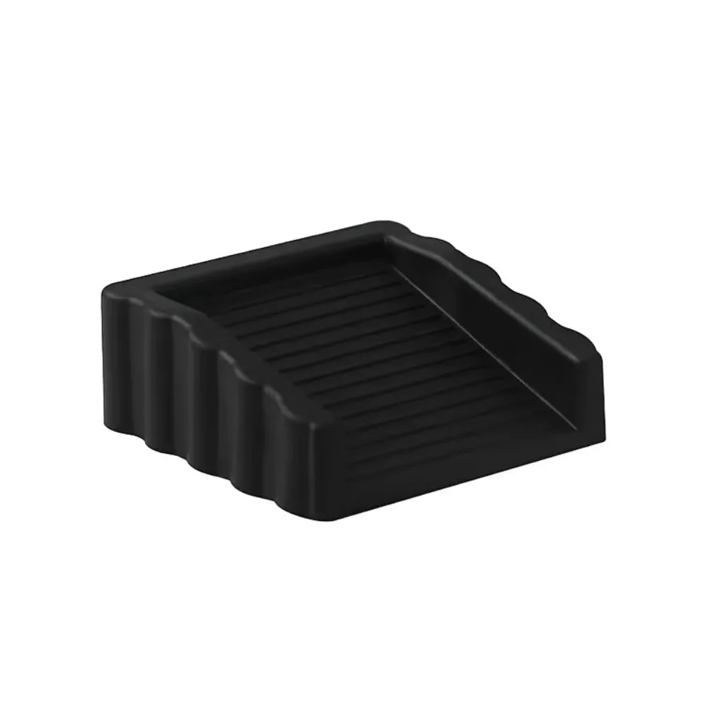 Invisible Door Stop Wedges Floor Mounted Heavy Duty Anti-collision Wooden Floor Doorstop Anti-slip Rubber
