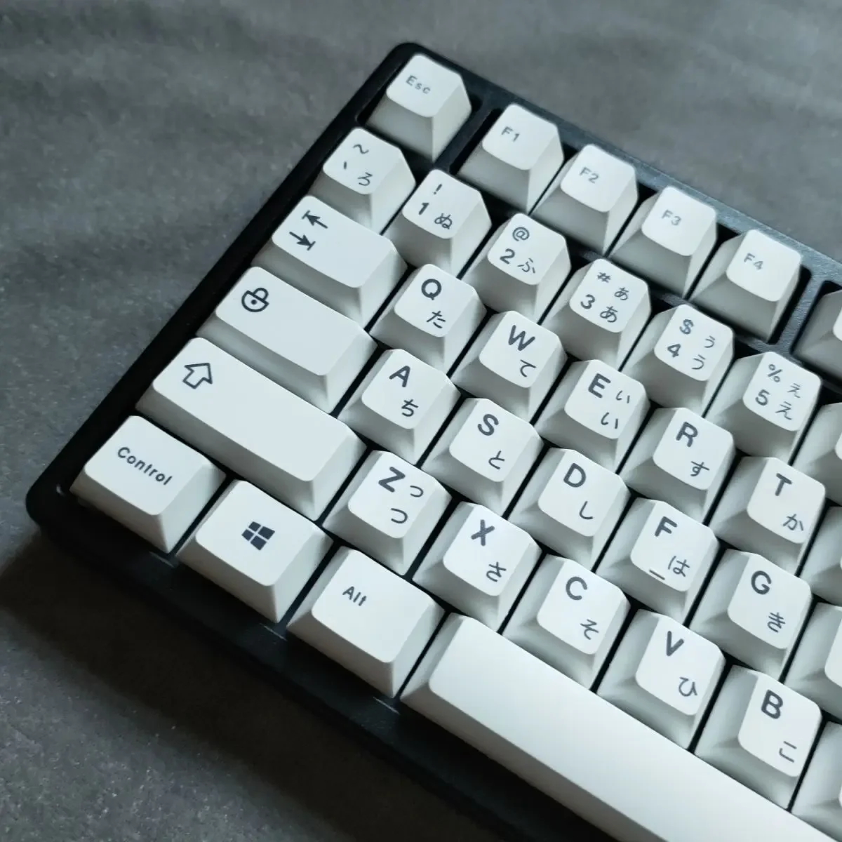 AIFEI Minimalist Style White English Japanese Keycap PBT Thermal Sublimation Cherry Profile Mechanical Keyboard MX Switch Keycap
