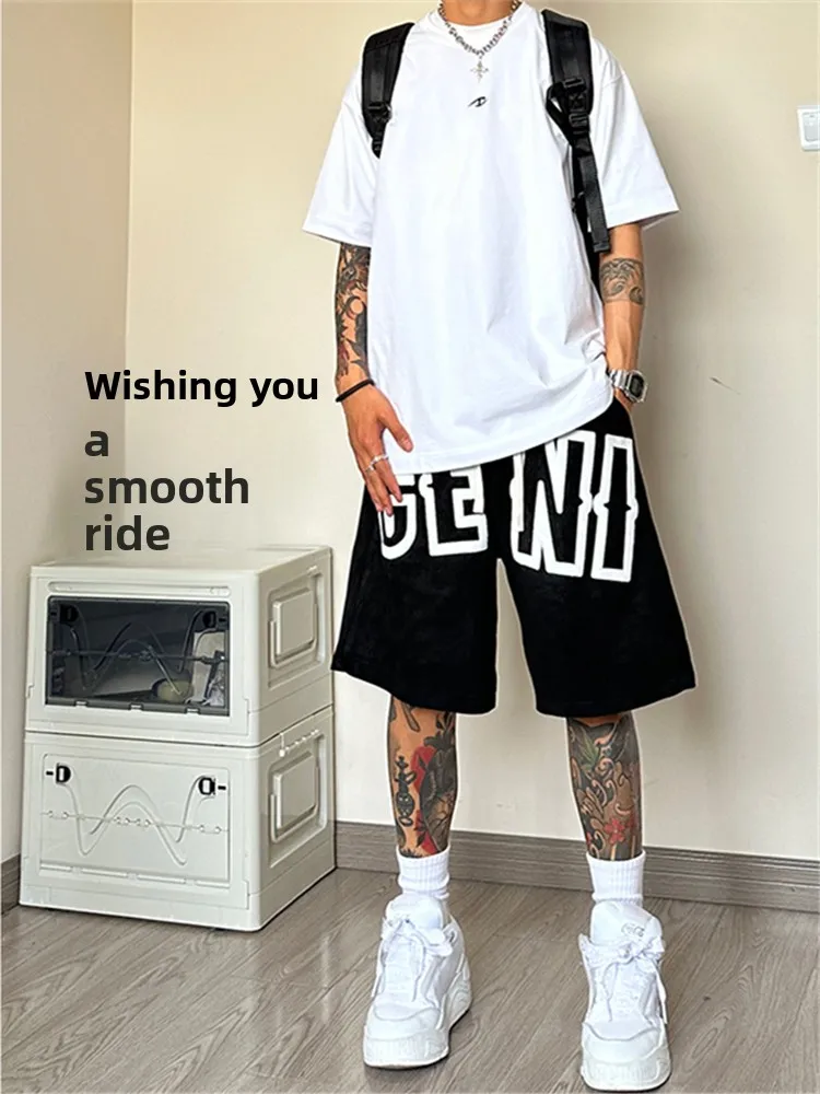 

Мужские летние повседневные свободные спортивные шорты American Style из дышащей легкой эластичной ткани для пляжа