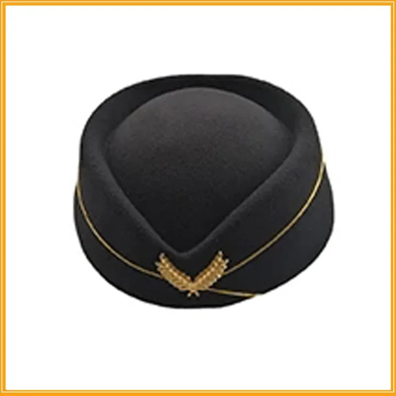 Flight Attendant Flight Hat Colorful Beret Cosplay Props Performance Dressing Props Hat Happy Women Girls Birthday Party Decors