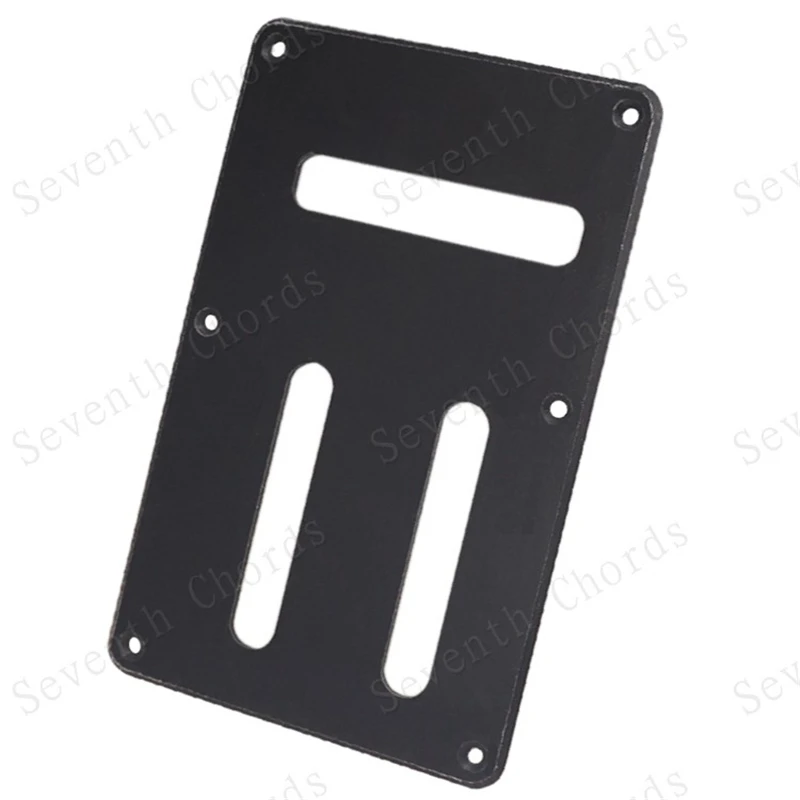 Black Plastic 3 Trough Electric Guitar Pickguard Cavity Cover Wiring Back Plate Accessories