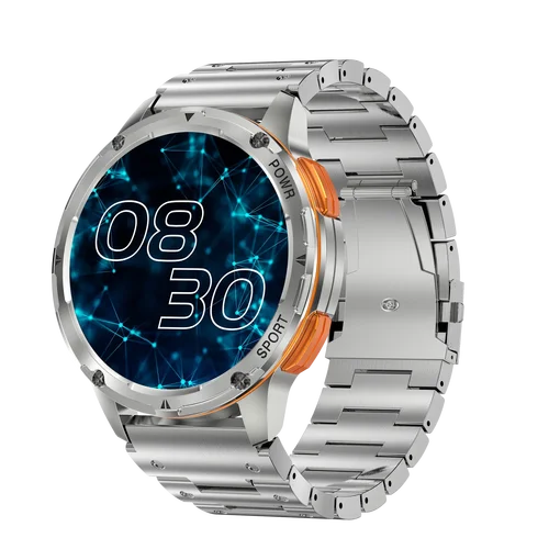 Imagen 2 del producto Reloj inteligente amoled AK59 de lujo BT llamada 400mah batería grande correa de metal de goma relojes de mujer reloj inteligente deportivo AK59