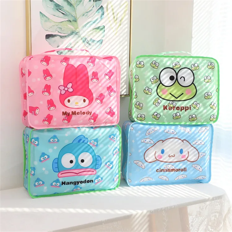 Sanrio Kuruomi Packing Cubes, Travel Essential, Conjunto Organizador de Bagagem para Crianças, Adolescentes, Adultos, 6 Pcs