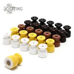 5Pcs/lot Porcelain Insulator For Wall Wiring Ceramic Insulators