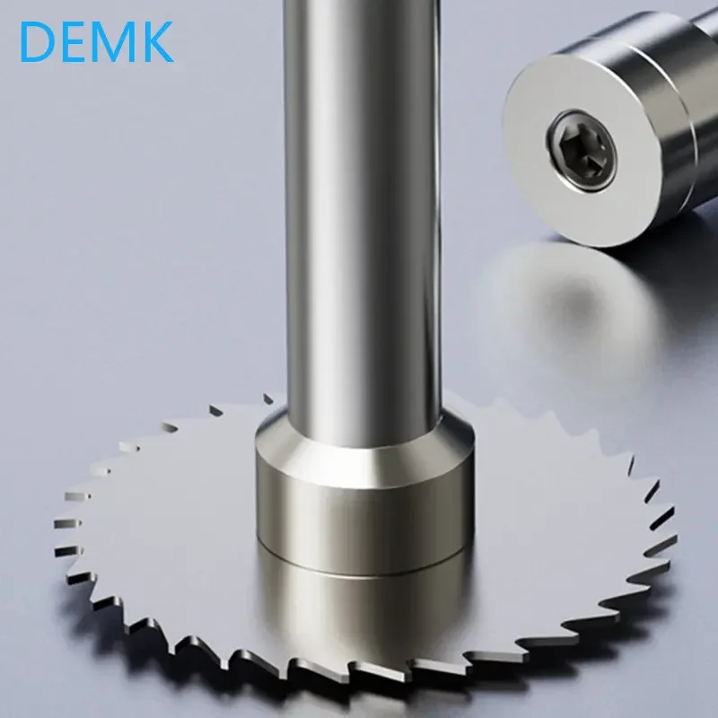 1pc Saw blade milling cutter Tungsten carbide milling cutter Slotted Side milling cutter Solid holder Slotted CNC