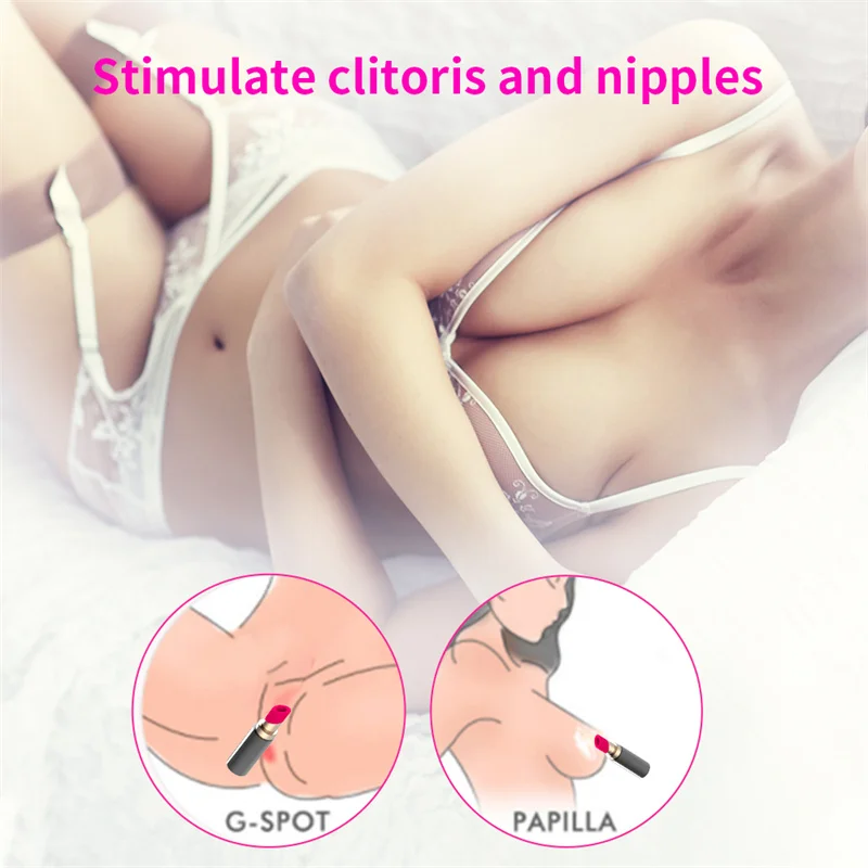 6 Sucking Modes Lipstick Massage Toys Double Stimulation Vaginal Bullet Vibrator Clitoris Stimulator Orgasm Sex Toy for Women