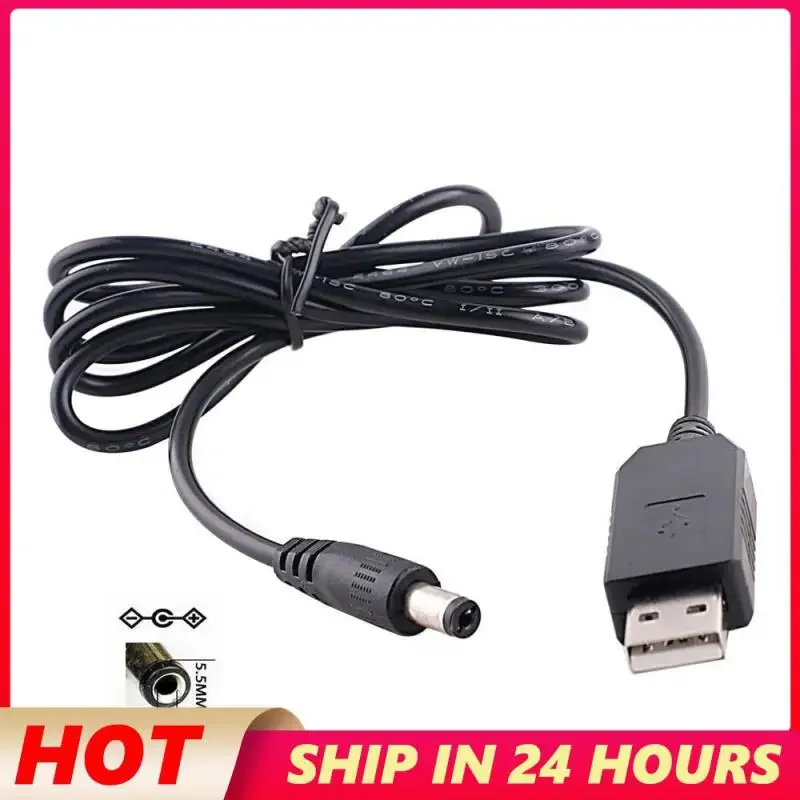 Cable adaptador de alimentación USB duradero, módulo de aumento de 1,5 a, cc 5V a CC 9V, 2a, 12V, 2,1x5,5mm