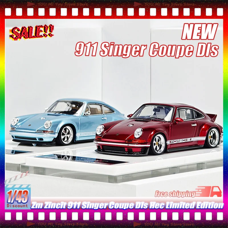 

1:43 Zm Zincit 911 Singer Coupe Dls Hec Limited Edition Realistic Alloy Die-Cast Car Model Toy Gifts Collection Decoration Piece