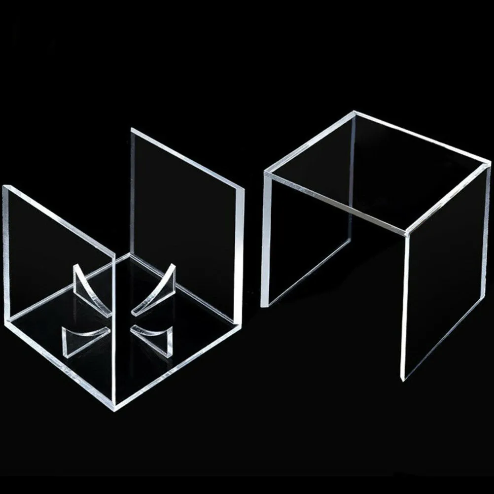 2Pcs Acrylic Baseball Display Case Clear Protective Holder Baseball Presentation Box Stackable Transparent Display Stand