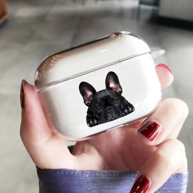 French Bulldog Cute Dog Airpod Cases 3 dla 2 1 Pro Pro2 Pods Gen Air Pods Pro Cover Funny Lovely Pet Earphone Cartoon Box Coque