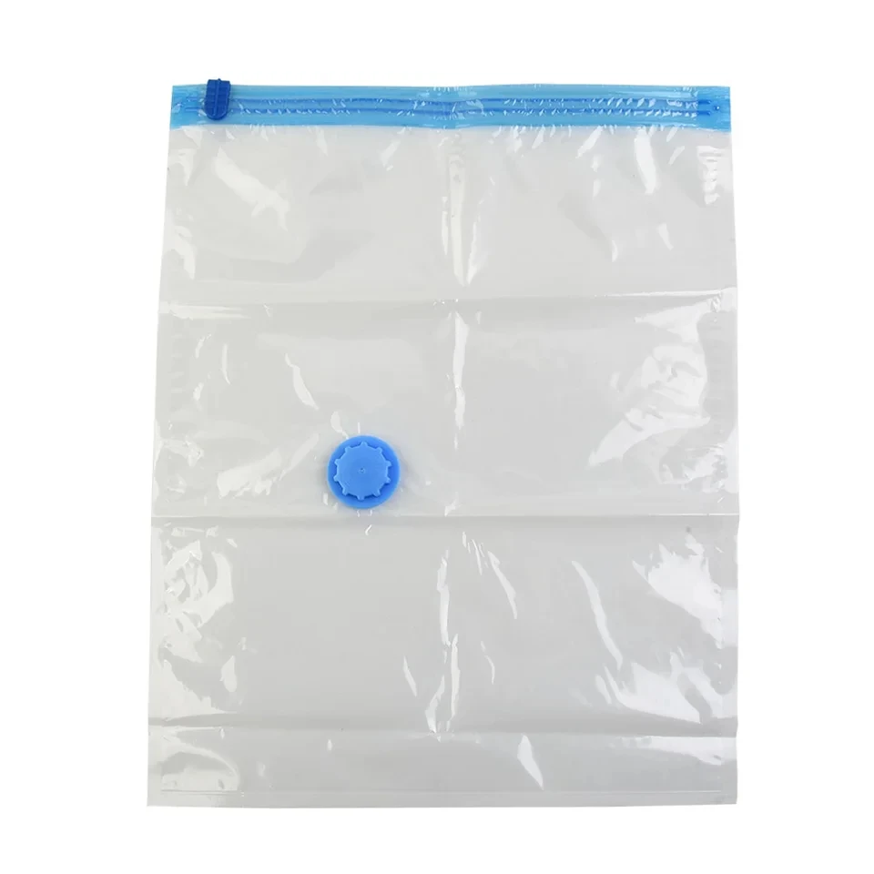 Vacuum Storage Bags With Valve Folding Compressed Space Saving Clothes Storage Big Size For Towel Cloth Blanket