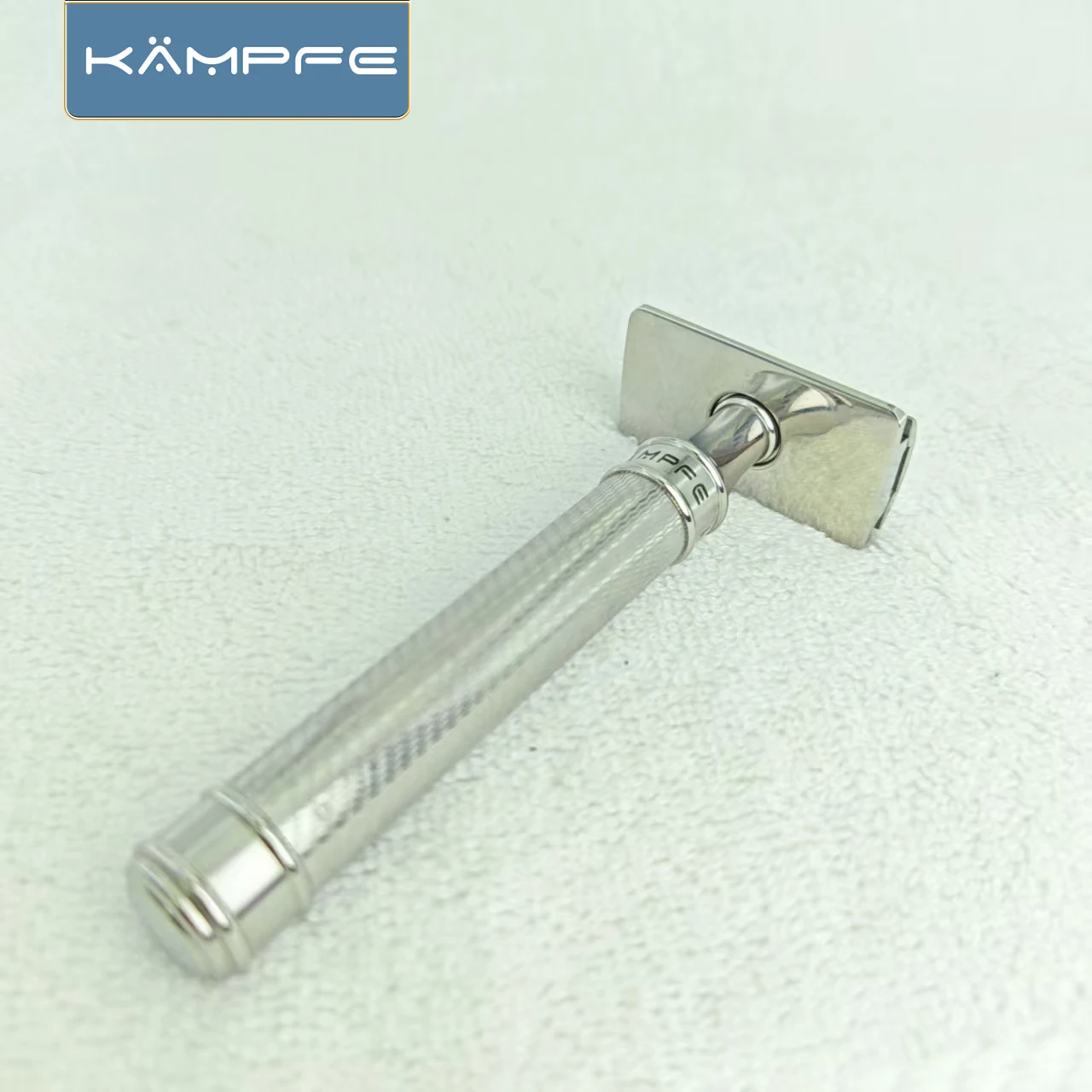 KAMPFE Premium Safety Razor for Men with Anti-Slip Handle Stainless Steel CNC Machined Classic Shaver Gift