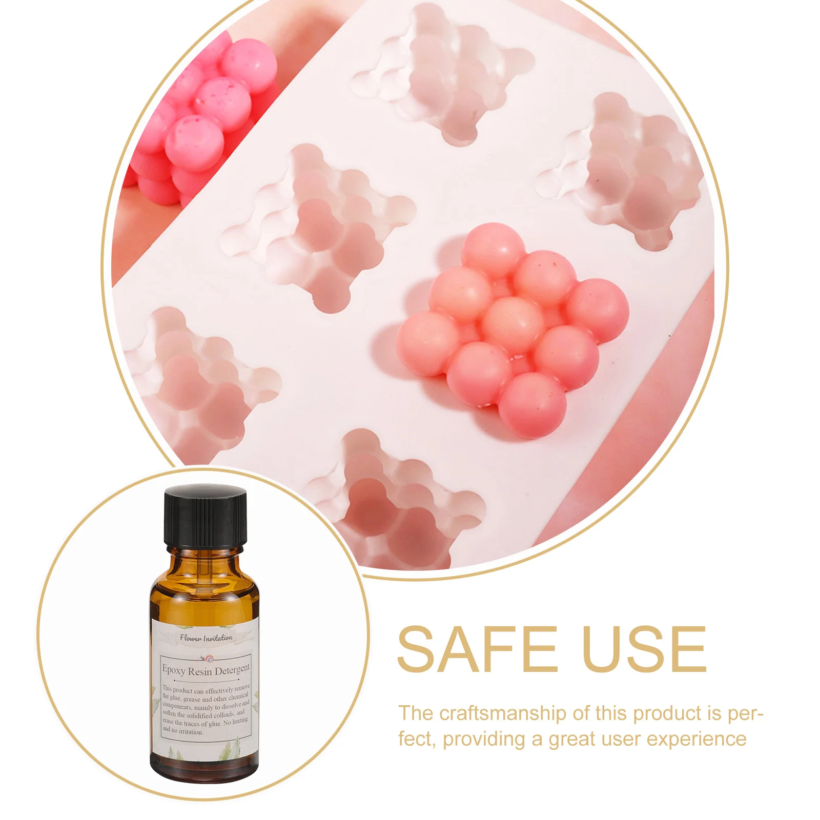 

1 Bottle Resin Mold Release for Epoxy Resin Durable Non- for DIY Supply Molds Release Spray DIY Supply