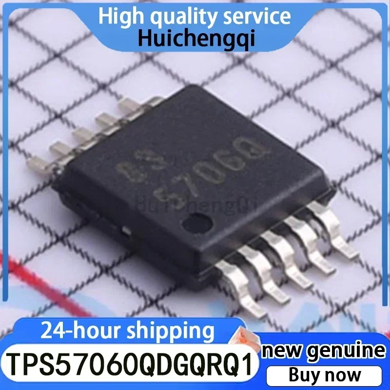 2PCS Original Genuine TPS57060QDGQRQ1 Silk Screen 5706Q MSOP10 Automotive Grade Step-down Converter Chip IC