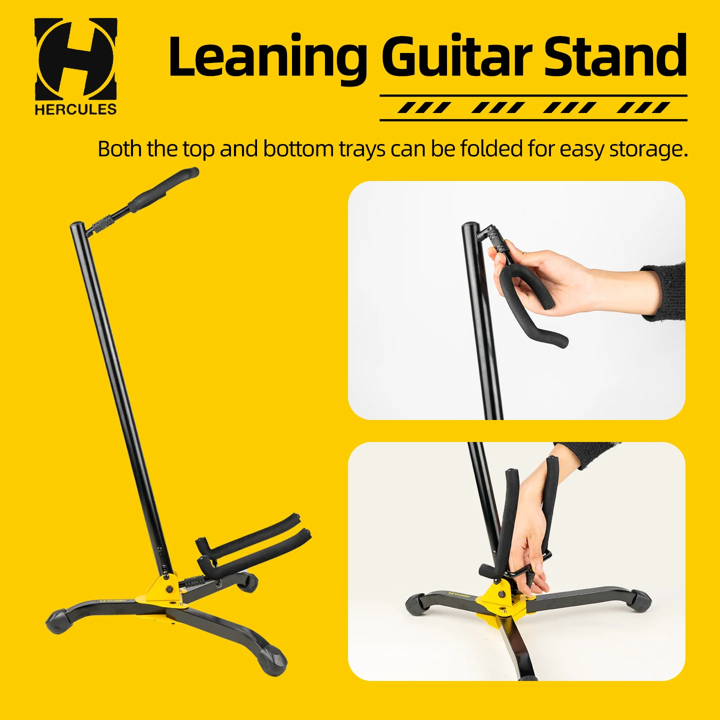 Hercules Gs405B Folding Guitar Stand Electric Bass Pipa Banjo Hanging Rack Stand Display Stand