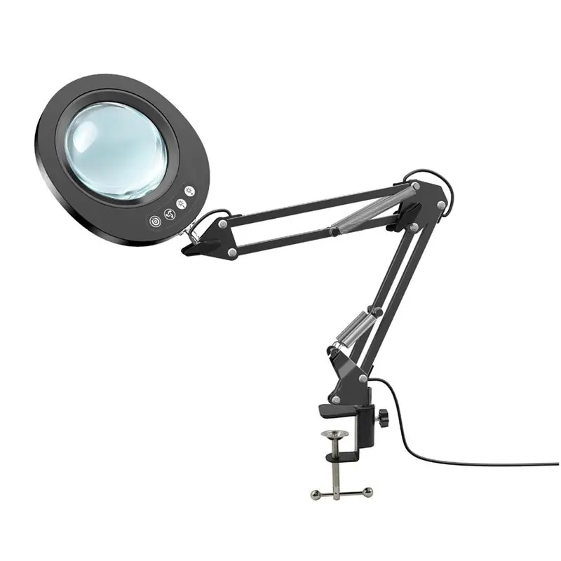 AWAH 10X Magnifying Lamp With Clamp 5 Color Modes