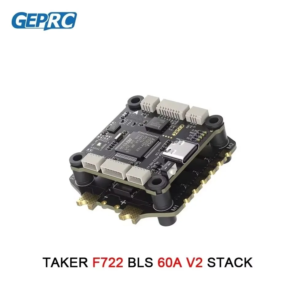 GEPRC TAKER F722 BLS 60A V2 Stack 4IN1 ESC 16MB Blackbox Flight Data Analysis Plug and Play FPV Racing Drone