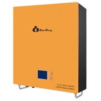 Cloudenergy CL48-150B 48V 150Ah Wall Mounted Lithium LiFePO4 Deep Cycle Battery Pack, 7680Wh Energy, 6000+ Life Cycles & 80% DOD