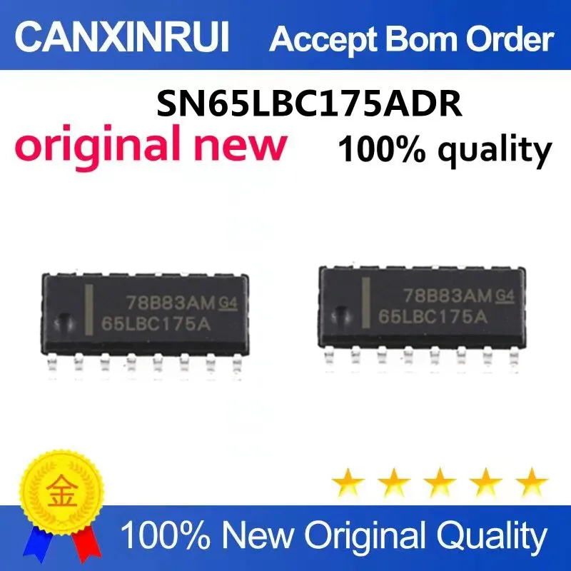 SN65LBC175ADR Power Supply IC Crceiver SOP-16 Encapsulation 65LBC175A Quality Assurance
