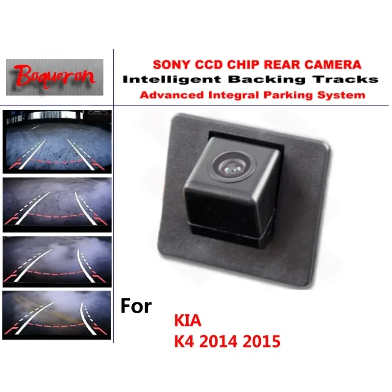 

for KIA K4 2014 2015 CCD Car Backup Parking Camera Intelligent Tracks Dynamic Guidance Rear View Camera