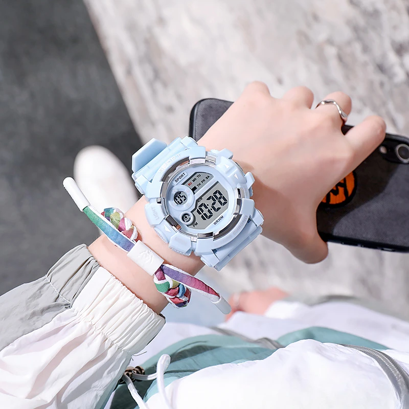 ساعة إلكترونية يونيكورن للأطفال ، ساعة بسيطة للرجال والنساء