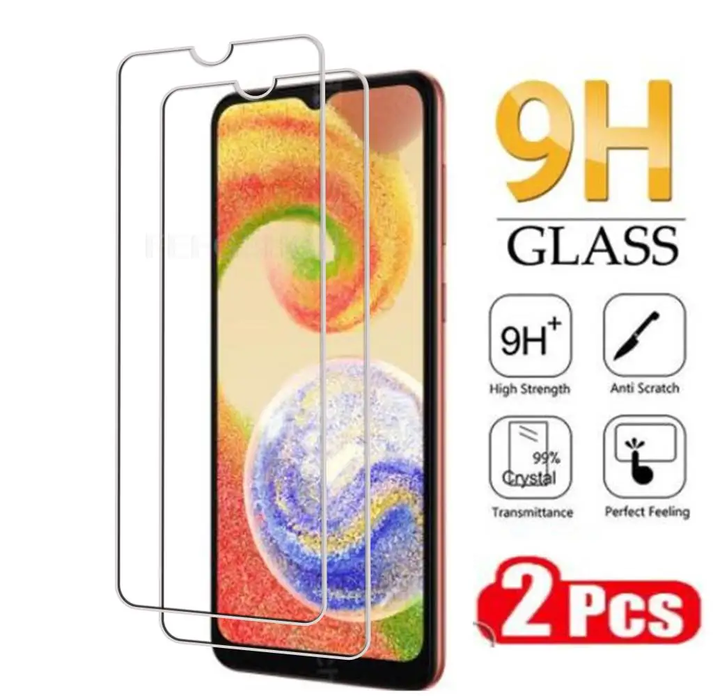 2PCS Tempered Glass For Samsung Galaxy A04 A04e A04s A13 A23 A33 A53 A73 F13 F23 M13 M23 M33 4G 5G Screen Protector Cover Film