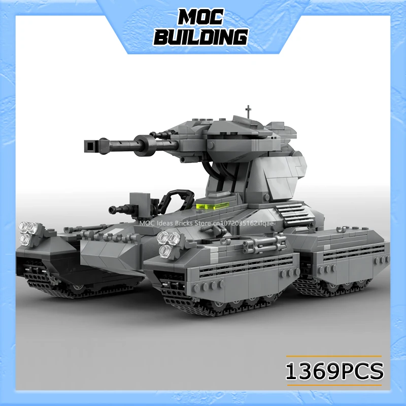 MOC Building Blocks Classic Game Series Tank Model DIY Assembled Bricks Military Series Battle Vehicle Toys Creative Xmas Gifts