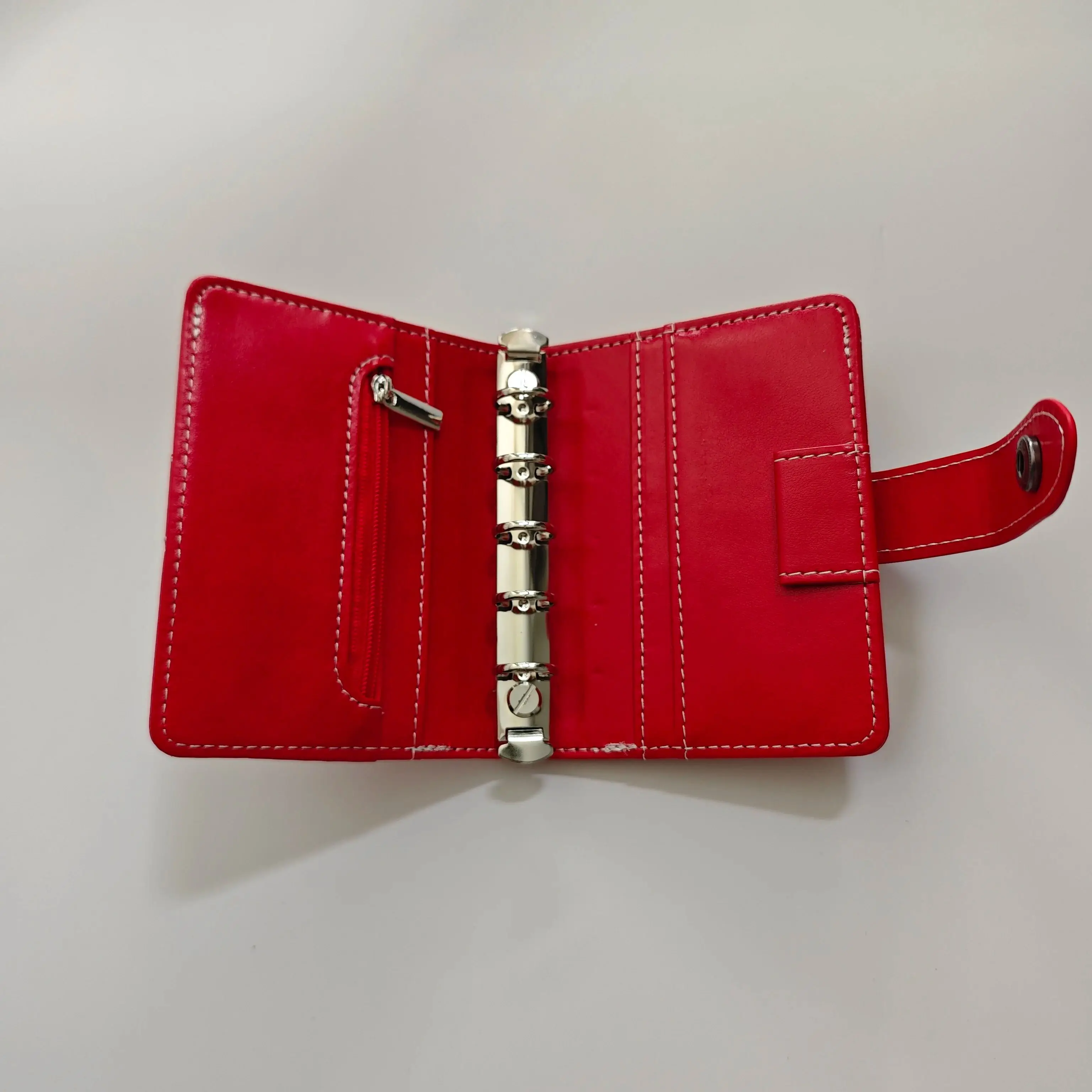 Red m5 Notebook Leather Horizontal Inner Page Loose Leaf Notebook Suitable For Students To Use As A Portable Pocket Book