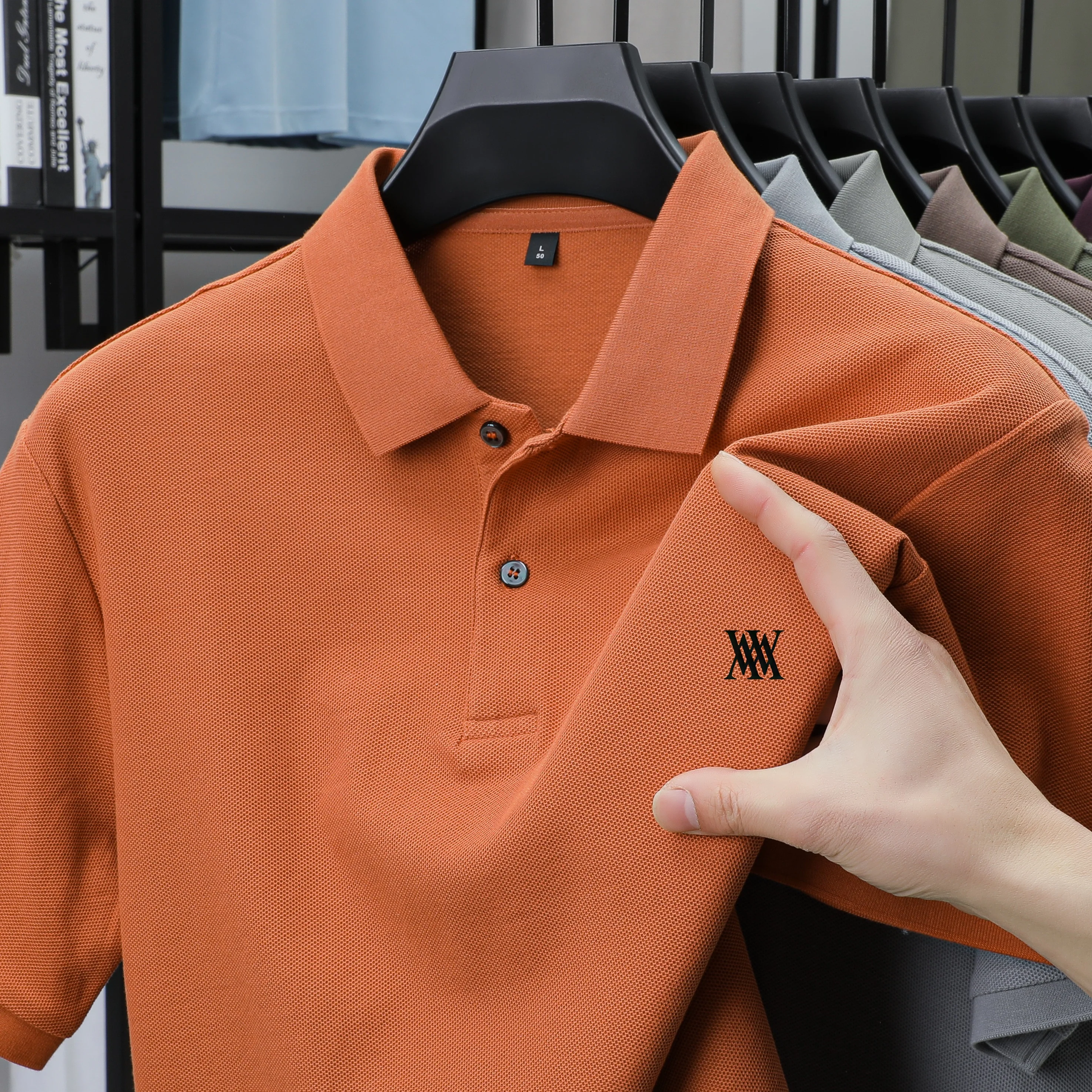 Men Classic Solid Crew Neck Po - Polo Shirt Pique recension och pris
