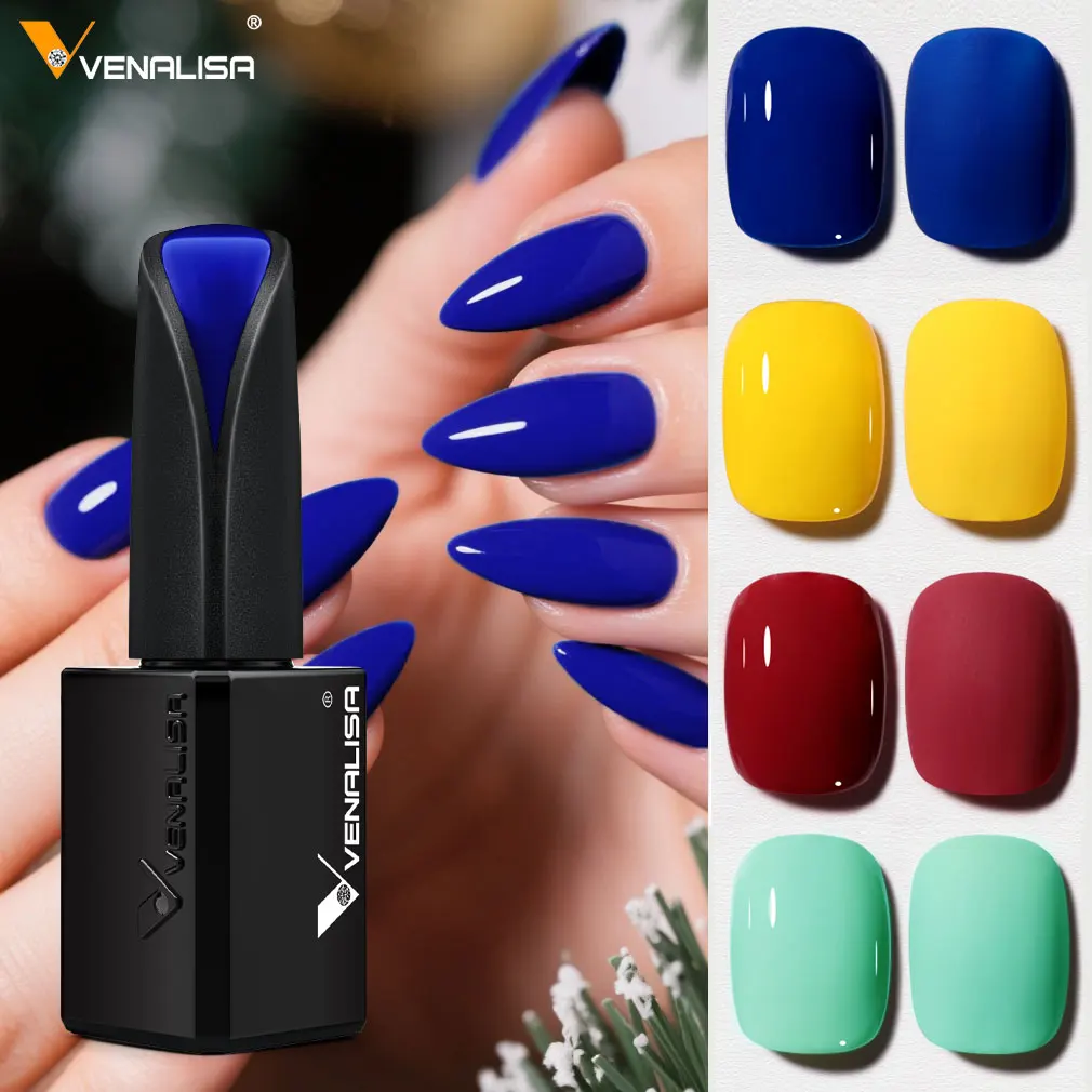 VENALISA ภาษาฝรั่งเศสคําเจลเล็บ 15ml Jelly Effect กึ่งโปร่งใสสีเจลเล็บ Lacquer Super Matt Top Coat เจลเคลือบเงา