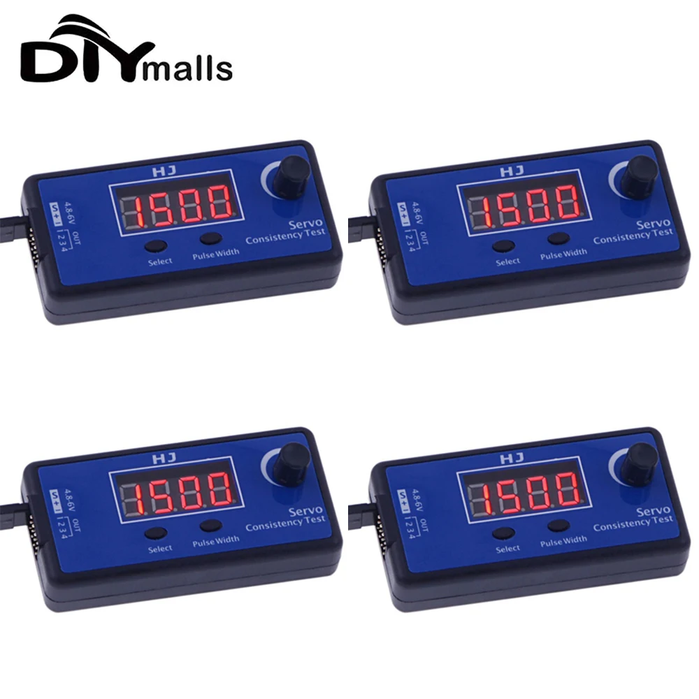 4PCS HJ Digital Servo Tester ESC Consistency Control Tester for RC Helicopter Airplane Car RC Helicopter Tester Tool