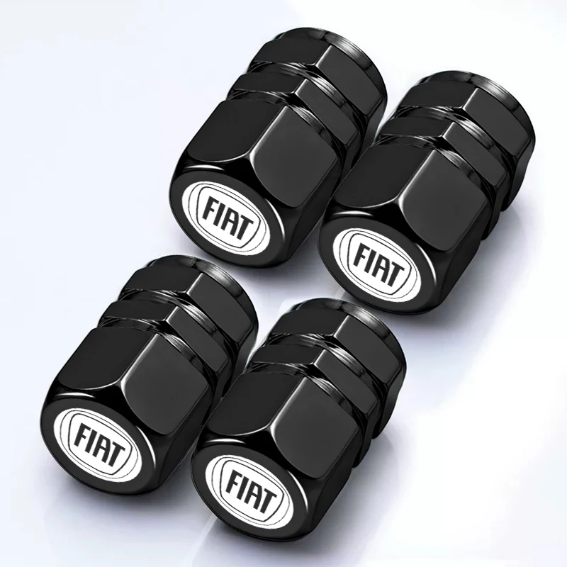 4Pcs Car Wheel Valve Air Core Cap Auto Tire Accessories For Fiat 500 Panda Cronos Argo Punto Tipo Doblo Abarth Bravo Stilo Pondo
