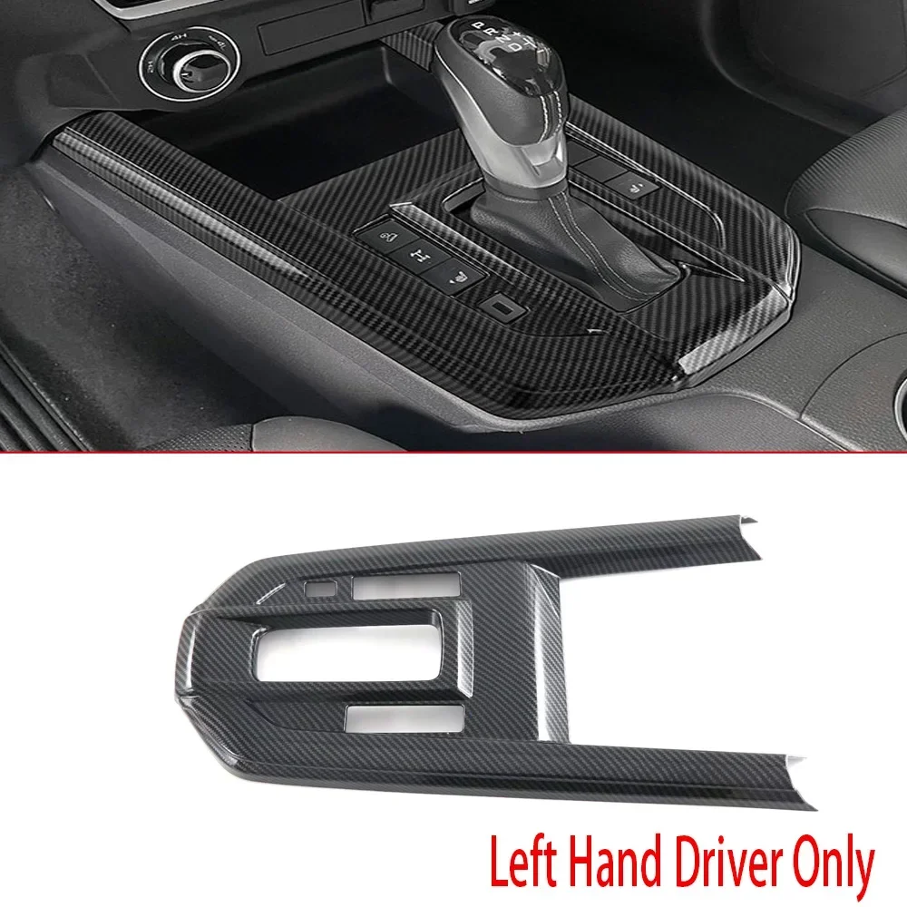 For Isuzu D-MAX DMAX 2021-2022 Carbon Fiber Center Console Gear Armrest Box Panel Cover Trim Decoration Stickers Accessories