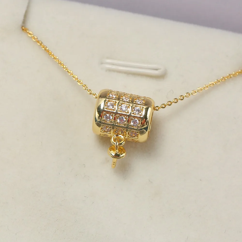 

5pcs Pendant Clasp Bail Connector Copper Plated 18K Gold Pendant Settings Jewelry Findings Parts Fittings Connection Accessories