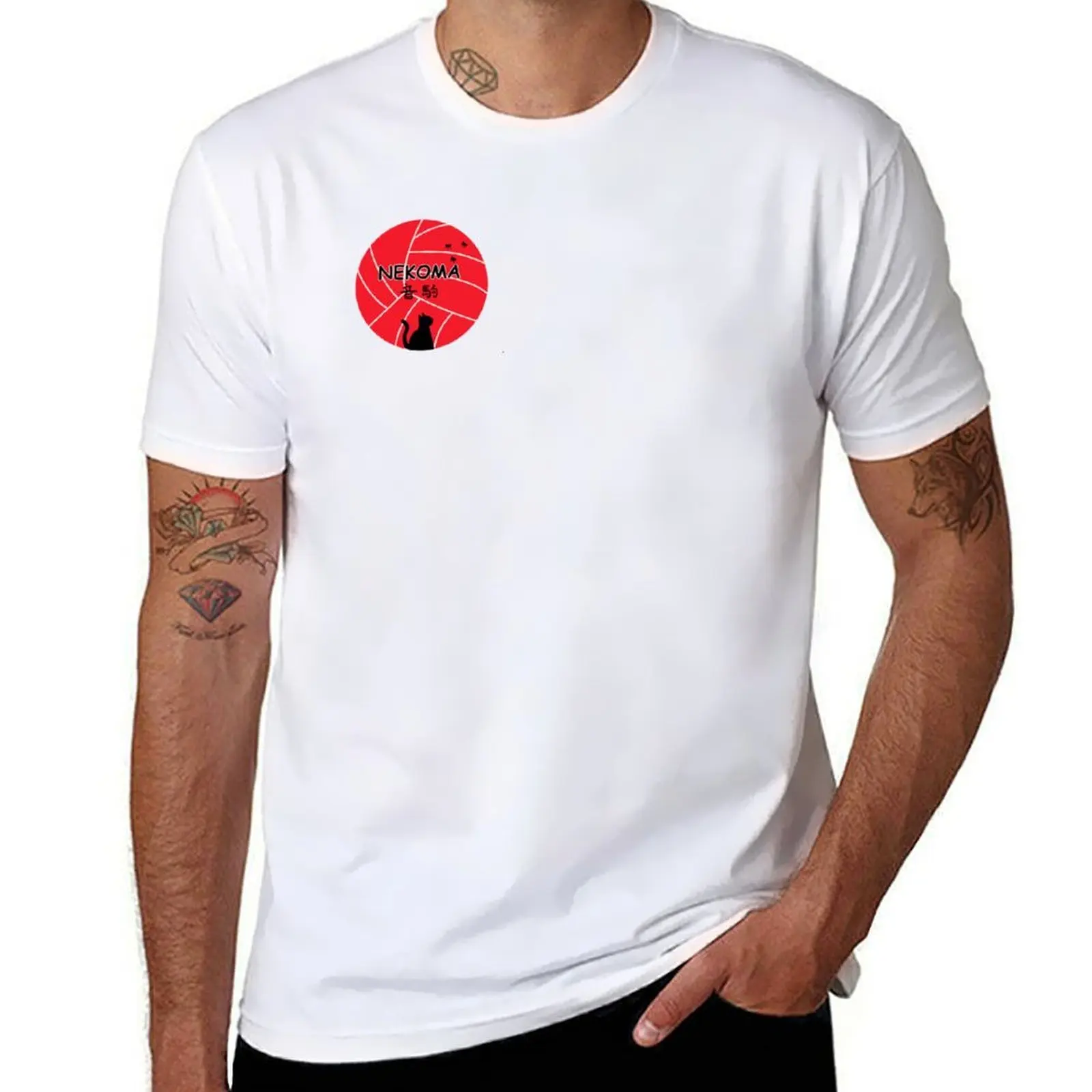 

Nekoma T-Shirt man graphic t shirt black cotton t-shirt plain for man package T-Shirt
