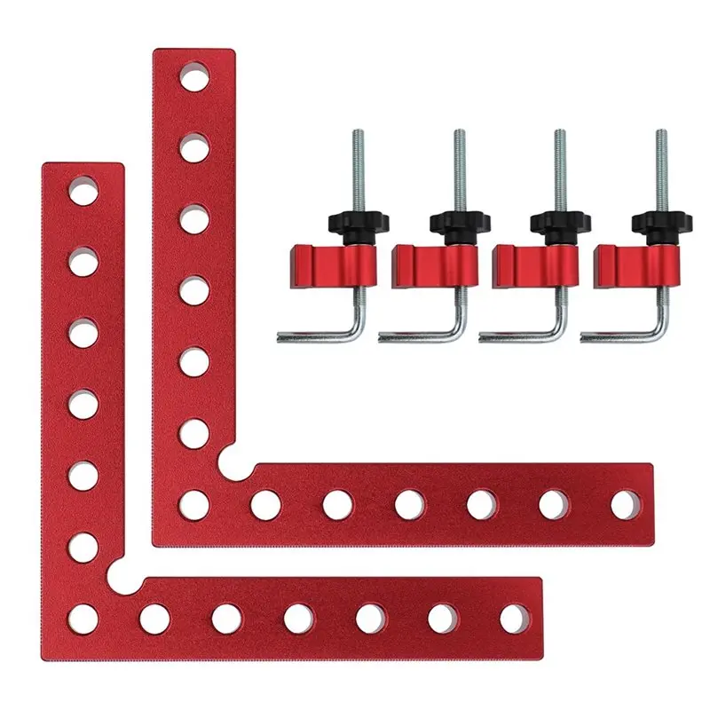 

【VERSATILE 】Positioning Squares Right Angle Clamps Woodworking Right Angle Clamps Right Angle Clamps 5.5" X 5.5" Aluminum Alloy