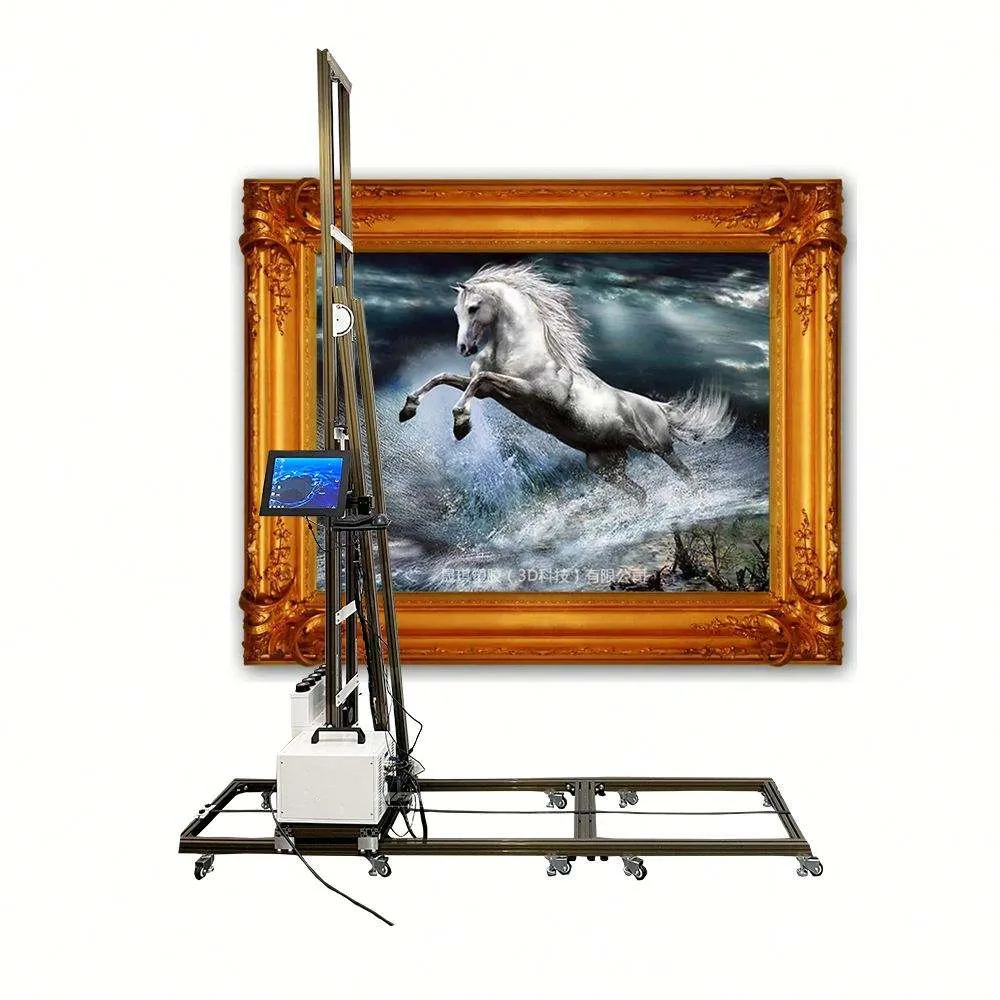 친환경 벽면 프린팅 기계 3D 수직 프린터/3D 배경 디지털 바니쉬 잉크젯 UV 프린터 (휴대폰 케이스용)