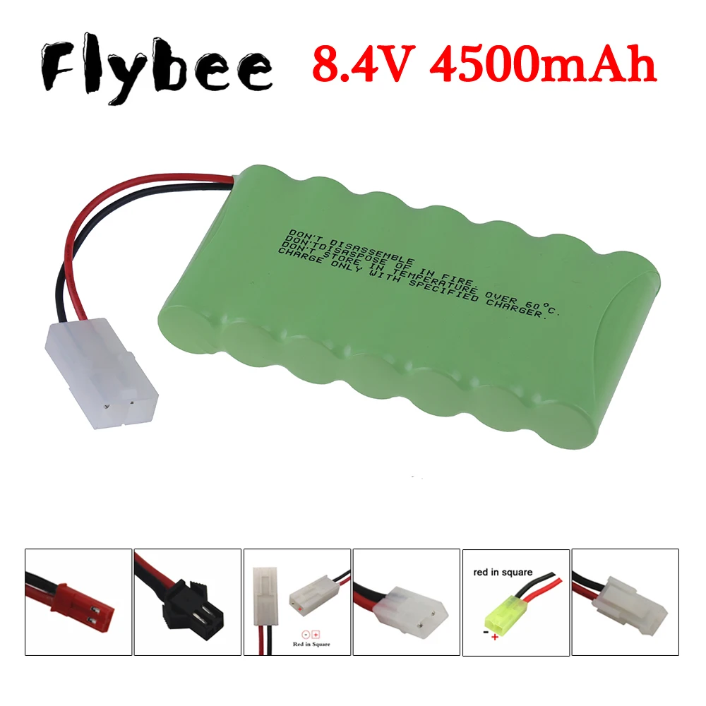 

Аккумуляторная батарея Ni-MH, 4500 мАч, 8,4 в, для радиоуправляемых игрушек, автомобилей, танков, поездов, роботов, лодок, пистолетов, инструментов, батарейки АА, 8,4 в