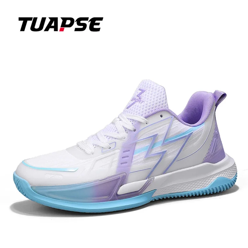 TUAPSE Quality Men's Basketball Shoes All seasons Fashion Cool Luminous Mesh Breathable Non-Slip Cushioning Casual Sports Shoes